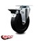 Service Caster 5'' Soft Rubber Wheel Swivel Top Plate Caster with Posi Brake SCC-20S514-SRS-PLB - alternate 3